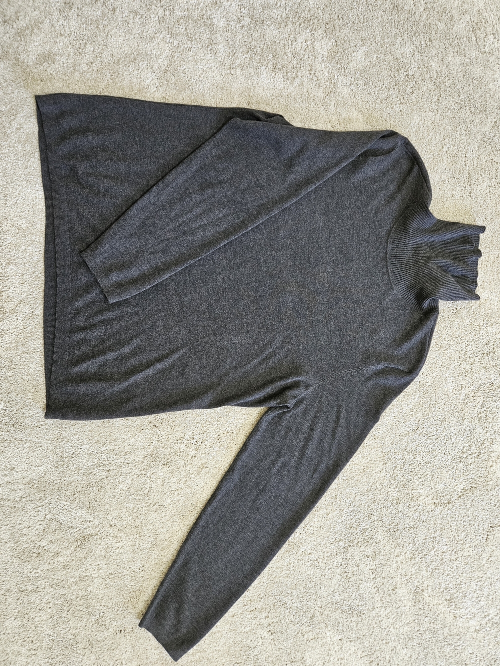 Chico's Charcoal Gray Turtleneck Sweater Top